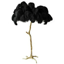 Axyaa Modern Ostrich Feather LED Floor Lamp for Bedroom Living Room Villa Lighting