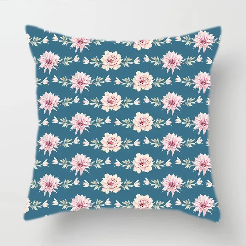Axyaa Watercolor Cactus Flower Pillow Case 45x45cm