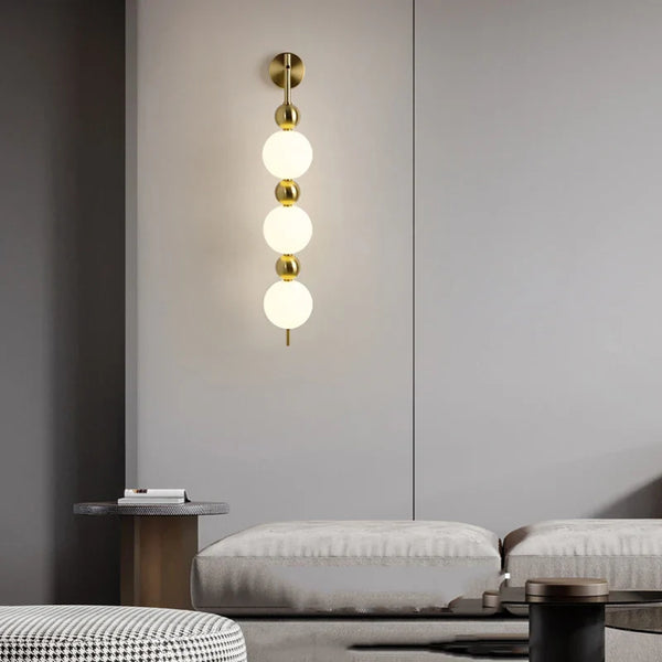 Axyaa Nordic Circle Wall Lamp for Minimalist Bedroom and Living Room