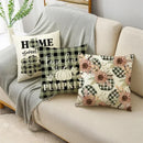 Axyaa Fall Pumpkin Sunflowers Linen Throw Pillowcase - Office, Bedroom Decor