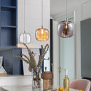 Axyaa Modern LED Stair Chandelier - Luxury Amber, Smoky Gray, Clear Crystal Indoor Lighting