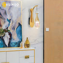 Axyaa Crystal LED Wall Sconce for Elegant Room Lighting