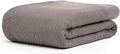 Axyaa Cotton Herringbone Queen Blanket, Cozy All Season Throw & Bed Blanket