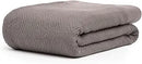 Axyaa Cotton Herringbone Queen Blanket, Cozy All Season Throw & Bed Blanket