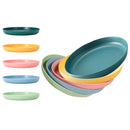 Axyaa 4pcs Reusable Plate Set for Travel, School, Picnic, Camping, Party