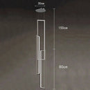 Axyaa Modern LED Ring Stairs Pendant Chandeliers for Living Room and Dining Room
