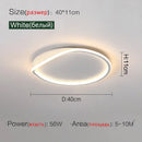 Axyaa Modern Ceiling Lights - Circular Warm LED Bedroom Fixtures