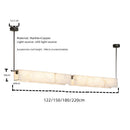 Axyaa Marble Strip Copper Pendant Light - Modern Luxury Design