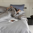 Axyaa Mulberry Silk Comforter Cover - Solid Color Quilt Cover with Zipper Closure