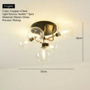 Axyaa Glass Ball LED Ceiling Light - Nordic Modern Living Room Bedroom Lighting