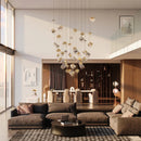 Axyaa Modern Pendant Chandelier for Dining Room and Living Room Lighting