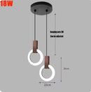 Axyaa Modern LED Ring Pendant Chandelier for Foyer Kitchen Dining Bedroom