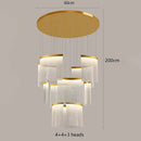 Axyaa Elegant Staircase Chandelier Indoor  Lighting Fixture Home Ceiling Lights