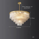 Axyaa Crystal Chandelier Ceiling Lamp for Modern Dining Room Decor