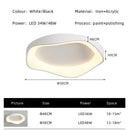 Axyaa Round LED Ceiling Lamp - Modern Bedroom Light Fixture