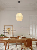 Axyaa Rice Paper Pendant Lamp Hanging Light with E27 Bulb