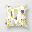 Nordic Pink Yellow Geometry Cushion Cover Abstract Art Pillowcase - Axyaa