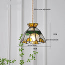 Axyaa Nordic Modern LED Flower Glass Copper Hanging Lamp for Home Decor