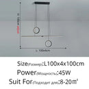 Axyaa Modern LED Ceiling Chandelier for Dining Kitchen Minimalist Home Decor Lighting