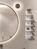 Axyaa 5-Tier Wall Shelves, Bathroom and Kitchen Storage Rack with Easy Assembly for Nordic Home Decor