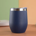 Axyaa Stainless Steel Thermos Bottle, 12oz Eggshell Cup for Travel, Office, School