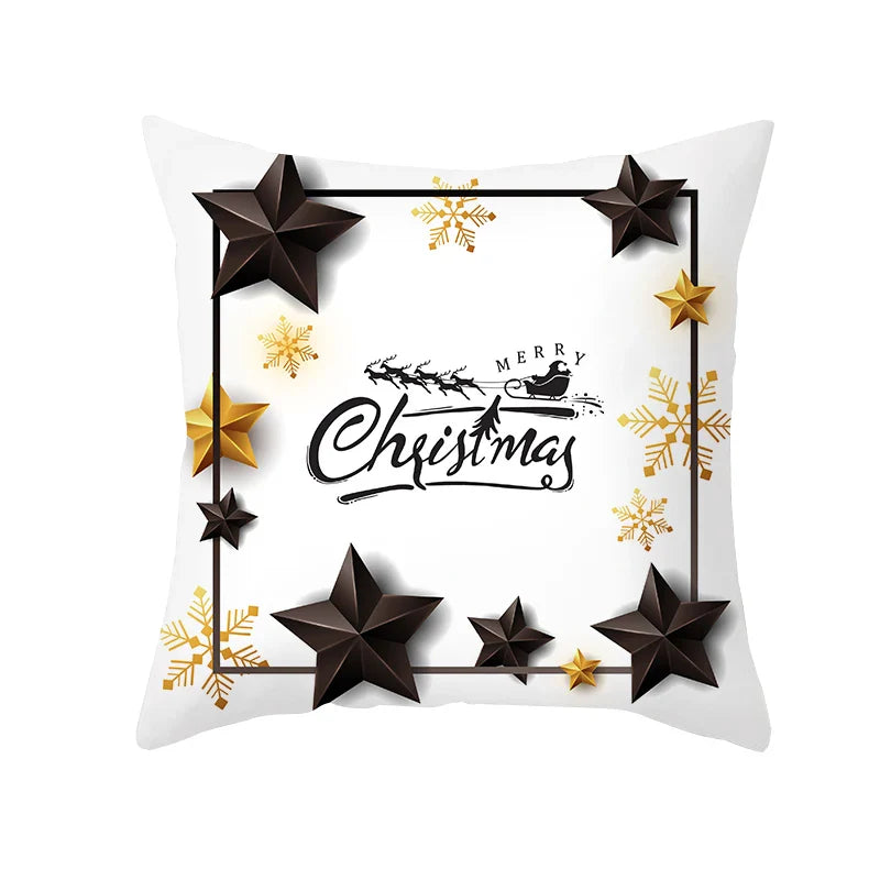 Axyaa Christmas Ball Cushion Cover Platinum Decoration