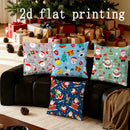 Axyaa Christmas Pattern Pillow Covers for Sofa, Bedroom, Car - Rectangular Cushion
