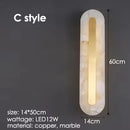 Axyaa Gold Marble Wall Sconce - Luxury Lighting Fixture for Living Room & Bedroom