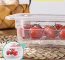 Axya Acrylic Box with Lid: 1/6 & 1/9 GN Tray for Desserts, Nuts, Seasoning & More