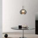 Axya Glass Art Chandelier: Modern Minimalist Hanging Light for Bedside, Dining, Bar Tables