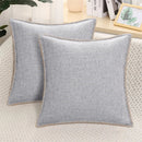Axyaa Linen Chenille Pillow Case 50x50cm - Comfortable Decorative Cushion Cover