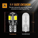 Axyaa W5W T10 LED 5730 8SMD Car Interior Bulb 12V 194 168 Dome Parking Light