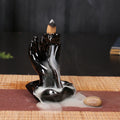Axyaa Ceramic Aromatherapy Burner with Bergamot Tower Incense - Alpine Flowing Water Design