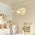 Axyaa Cream Style Straw Hat Pendant Lamp for Modern Interior Decoration