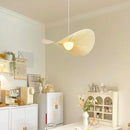 Axyaa Cream Style Straw Hat Pendant Lamp for Modern Interior Decoration