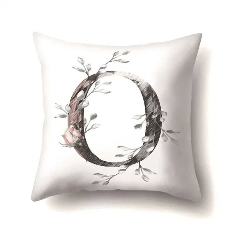 Axyaa Alphabet Cushion Cover - Kids Room Decor Throw Pillow Case
