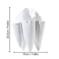 Axyaa Ceramic Tooth Vase Plant Pot for Table Decoration and Flower Arrangement