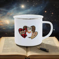 Axyaa Enamel Cup: Cute & Funny Original Anime Mug for Tea, Coffee, Beer & Travel
