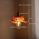 Axyaa Green Stripe Glass Pendant Lamp for Home Decor and Lighting