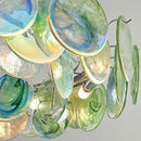 Axyaa Rainbow Glass Pendant Light for Living Room Dining Bedroom LED