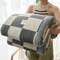 Axyaa Chenille Yarn Knit Blanket: Soft Throw for Couch or Bed