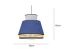 Axyaa Rattan Art Pendant Lights, Colorful Chandelier for Kitchen & Living Room