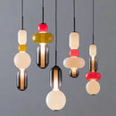 Modern LED Glass Pendant Light Chandelier for Stairs, Bedroom, Kitchen - Axyaa
