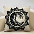 Axyaa Hamsa Cushion Cover, Mandala Sofa Pillow Case, 45x45cm