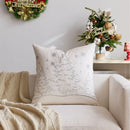 Axyaa Nordic Snowflake Embroidered Pillowcase Cojines 45x45cm