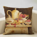 Axyaa Vintage Flower Cushion Cover 45x45cm Square Pillow Case Nostalgic Design