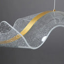 Axyaa Wave LED Pendant Lamp - Elegant Acrylic Designer Chandelier