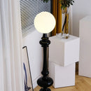 Axyaa Roman Column Floor Lamp Black Modern LED Living Room Bedroom Light