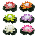 Artificial Lotus Night Light 18cm LED Floating Flower Pond Garden Decor Axya