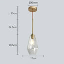 Axyaa Modern Amber LED Glass Chandelier Indoor Lighting Pendant Light